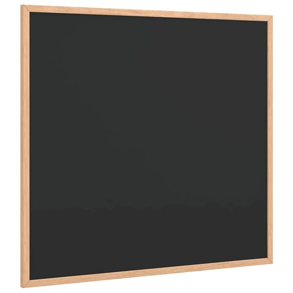 vidaXL Tableau noir avec cadre bois de pin massif noir 60x55 cm