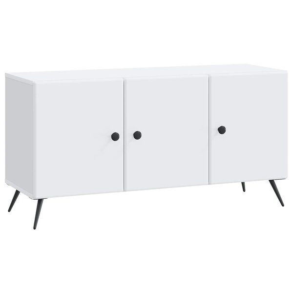 vidaXL Meuble TV Blanc 99 x 34 5 x 50 cm Bois d'ingénierie
