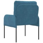 vidaXL Canapés avec coussin 55cm Bleu Contreplaqué