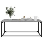 vidaXL Table basse Sonoma gris 102x50x40 cm Bois d'ingénierie et fer