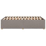 vidaXL Cadre de lit sans matelas taupe 120x190 cm tissu