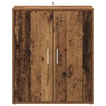 vidaXL Armoire à chaussures vieux bois 60x35x70 cm bois d'ingénierie