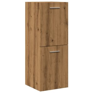 vidaXL Armoire de salle de bain suspendue chêne artisanal 30x30x80 cm