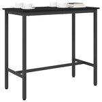 vidaXL table Chêne noir 100 x 50 x 90 5 cm Bois d'ingénierie et acier