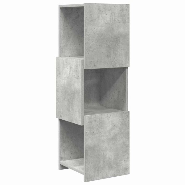 vidaXL Meuble d'angle Gris béton 30 5x30x95cm Bois d'ingénierie