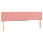 vidaXL Têtes de lit 2 Pièces Rose 90x5x78/88 cm Velours