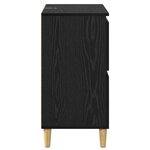 vidaXL Buffets 2 Pièces Chêne noir 60 x 35 x 70 cm Bois d'ingénierie