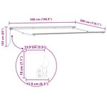 vidaXL Auvent Rétractable Jaune et Gris 500 × 300 cm