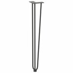 vidaXL Pieds en épingle à cheveux pour consoles lot de 4 anthracite 72 cm acier massif