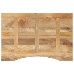 vidaXL Dessus de bureau avec courbe 80x60x2 5 cm manguier massif brut
