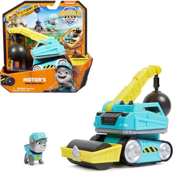 Spin Master 6069659 - Rubble & Crew - Véhicule de démolition avec figurine à moteur