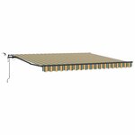 vidaXL Tissu de auvent Vert et jaune 400 × 300 cm Polyester