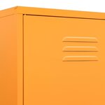 vidaXL Garde-robe Jaune moutarde 90x50x180 cm Acier