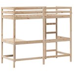 vidaXL Lit superposé sans matelas 80x200 cm bois massif de pin