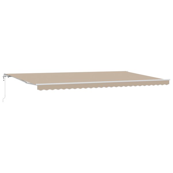Auvent Rétractable automatique vidaXL Beige 600x300 cm