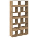 vidaXL Bibliothèque chêne artisanal 100x33x187 5 cm bois d'ingénierie