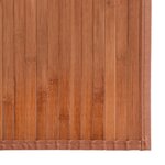 vidaXL Tapis rectangulaire marron 60x200 cm bambou