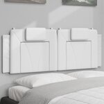 vidaXL Coussin de tête de lit Viana blanc 152 cm similicuir