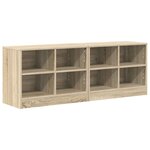 vidaXL Armoire de lit 2 pièces Chêne Sonoma 66 x 33 x 48 cm