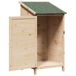 vidaXL Abri de jardin avec toit Naturel 59 5 x 56 x 113 5 cm