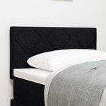 vidaXL Tête de lit avec des lumières à LED Réglable Noir 80 cm tissu