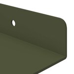 vidaXL Étagère flottante 2 pc Vert olive 60 x 8 5 x 2 5 cm Acier