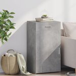 vidaXL Buffet gris béton 50x42 5x93 cm bois d'ingénierie