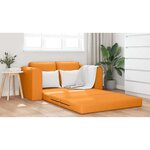 vidaXL Canapé-Lit 60cm Jaune foncé tissu