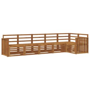 vidaXL Ensemble de canapés d'extérieur 6 pc Naturel Polyester