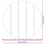 vidaXL Bâche de piscine gris clair Ø550 cm géotextile polyester