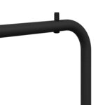 vidaXL Porte-vêtements avec étagère Noir 100 x 56 x 154 cm Acier