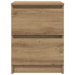 vidaXL Meuble TV chêne artisanal 40x35x54 cm bois d'ingénierie