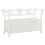 Banc banquette blanc 107 x 45 x 75 5 cm bois de sapin solide 02_0010870