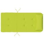 vidaXL Coussin de chaise 2 Pièces Vert vif 58 x 77 x 4.5 cm Tissu Oxford
