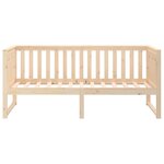 vidaXL Lit de jour sans matelas 75x190 cm bois de pin massif