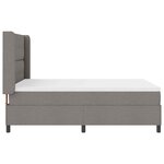 vidaXL Lit à ressorts avec matelas Taupe 200 x 140 cm tissu