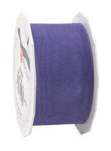 Organza sheer 25-m-rouleau 40 mm lilas