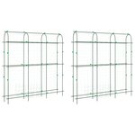 vidaXL Treillis de jardin pour plantes grimpantes 2 Pièces forme en U