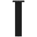 vidaXL Pieds de table basse 4 pièces Noir 42 cm Acier