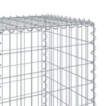 vidaXL Panier gabion avec couvercle 1200x50x150 cm fer galvanisé