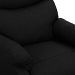 Vidaxl fauteuil releveur inclinable de massage noir tissu