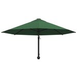 vidaXL Parasol mural avec mât métallique 300 cm Vert