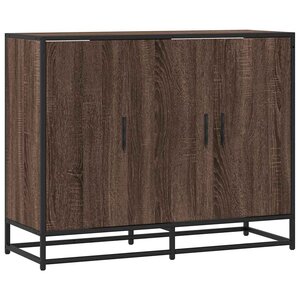 vidaXL Buffet chêne marron 94x35x76 cm bois d'ingénierie
