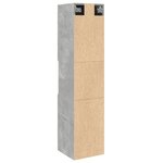 vidaXL Armoire de salle de bain suspendue gris béton bois d'ingénierie