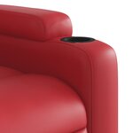 vidaXL Fauteuil inclinable Rouge Similicuir