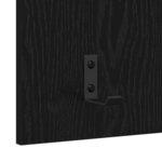 vidaXL Porte-manteau mural avec étagère Chêne noir 90 x 40 x 10 cm