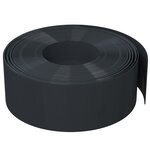 vidaXL Bordures de jardin 5 Pièces noir 10 m 20 cm polyéthylène