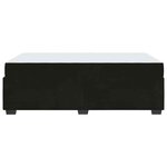 vidaXL Cadre de lit avec matelas Noir 120 x 200 cm Velours