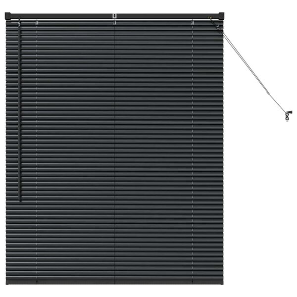 vidaXL Store de Fenêtre avec des rideaux Autre Noir 100 x 130 cm Aluminium