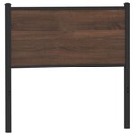 vidaXL Tête de lit chêne marron 80 cm bois d'ingénierie et acier